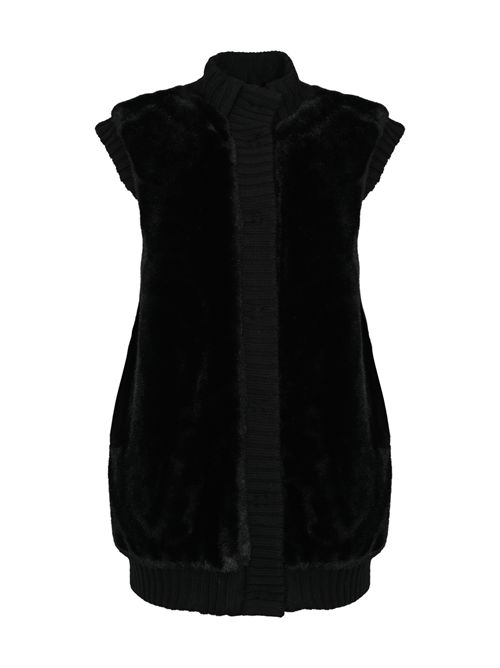 Gilet lungo Genovese effetto pelliccia di pinko PINKO | 105402 A2PIZ99